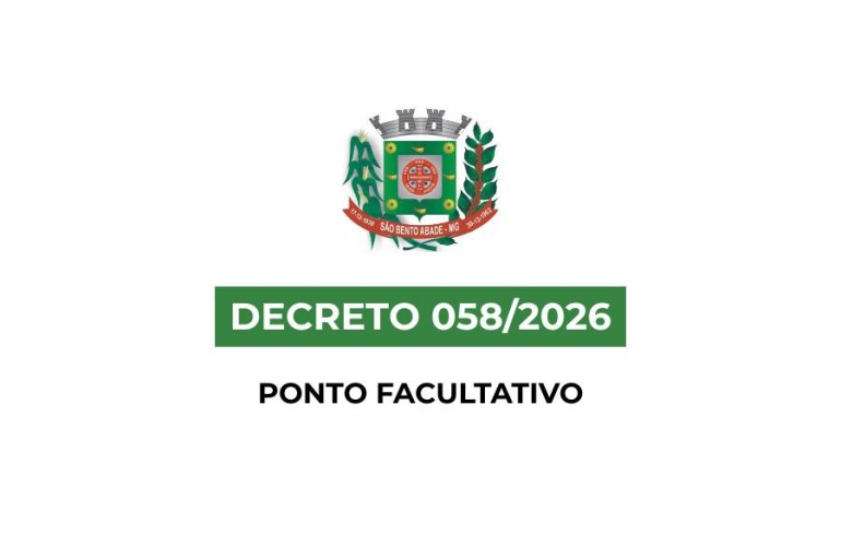 Decreto 058/2026 - Ponto Facultativo