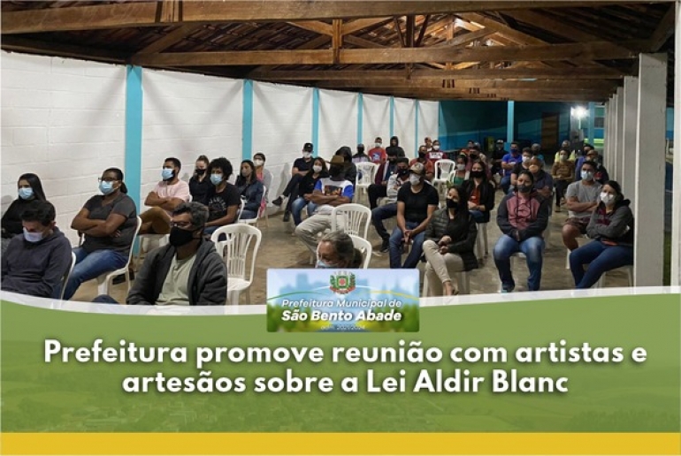 Lei Aldir Blanc - Reuni&atilde;o com Artistas
