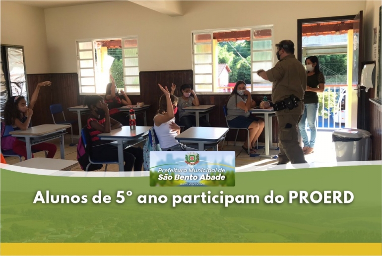 Alunos do 5&ordf; ano participam do PROERD