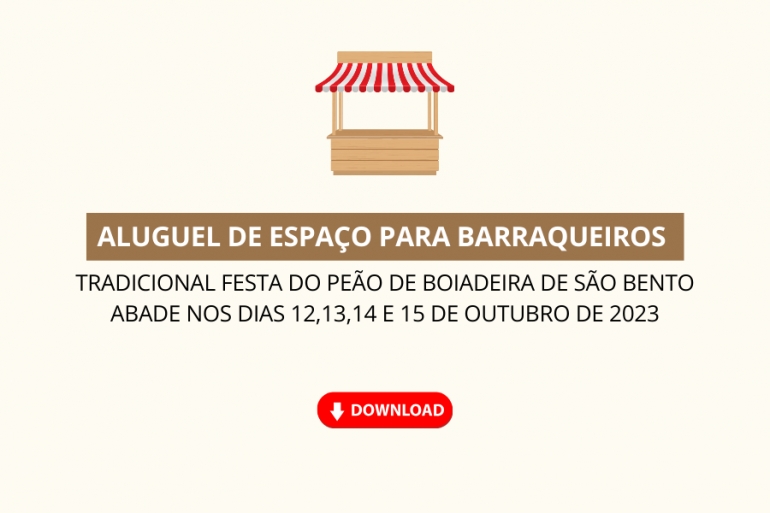 Termo de Refer&ecirc;ncia - Aluguel de Barracas